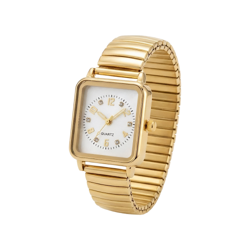 Relógio Analógico Feminino Metal Dourado Grace
