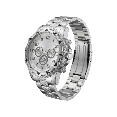 Relógio Analógico Masculino Metal Prata Magnus